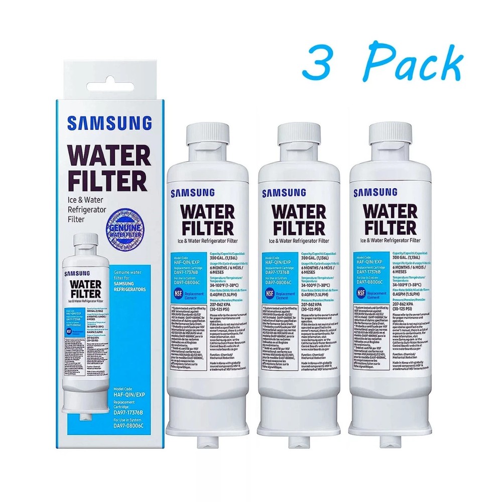 3 PACK Genuine Samsung DA97-17376B HAF-QIN/EXP REFRIGERATOR ---FREE SHIPPING