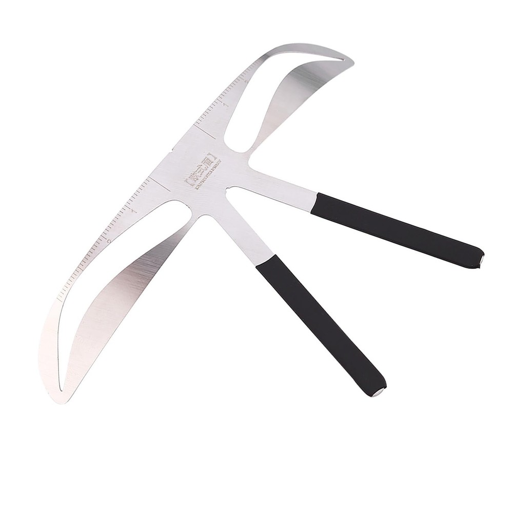 Eyebrow Mapping Tool,Eyebrow Patterns DIY Stencil, Stainess Steel Eyebrow Rul...