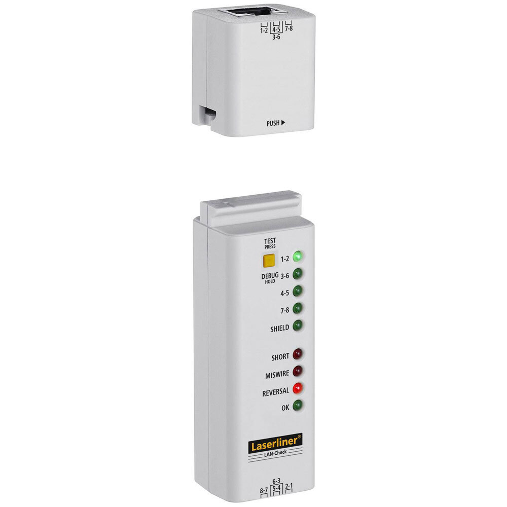 Laserliner 083.064A Compact LAN Cable Connection Tester LAN-CHECK