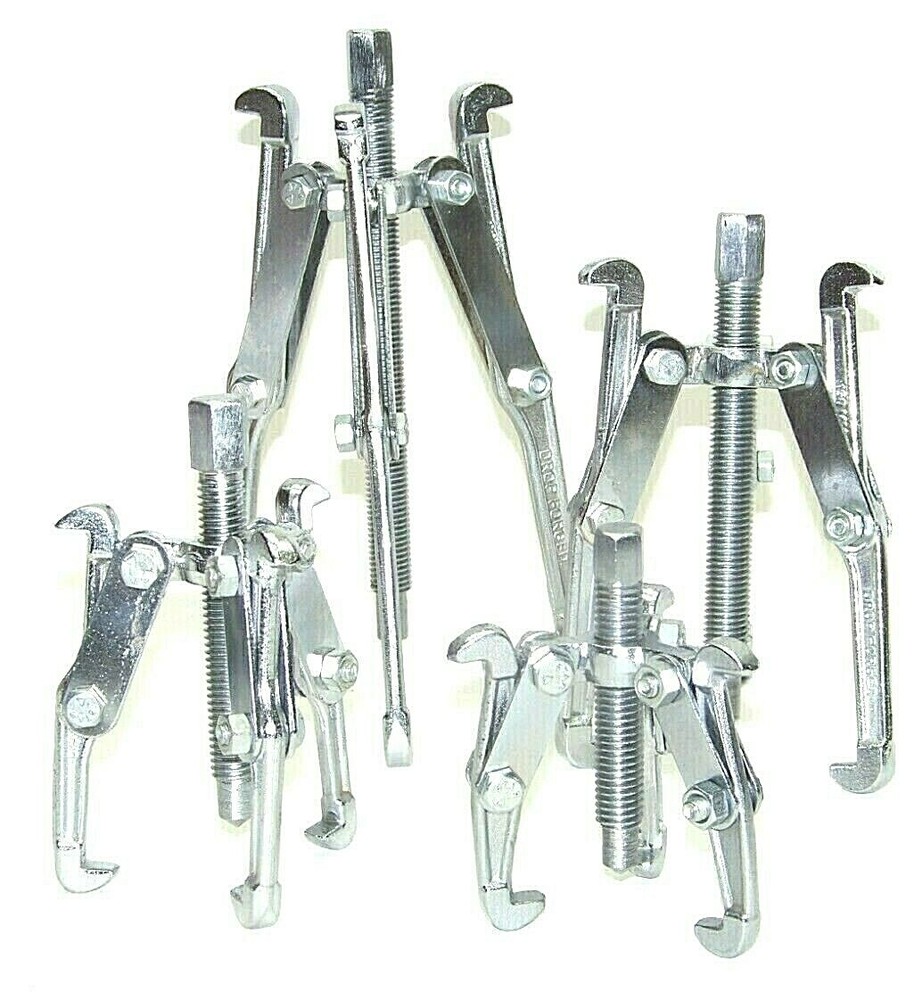 4 pcs Gear Puller 3" 4" 6" 8" with 3 Jaws Gear Bearing Race Pull Tool Kit