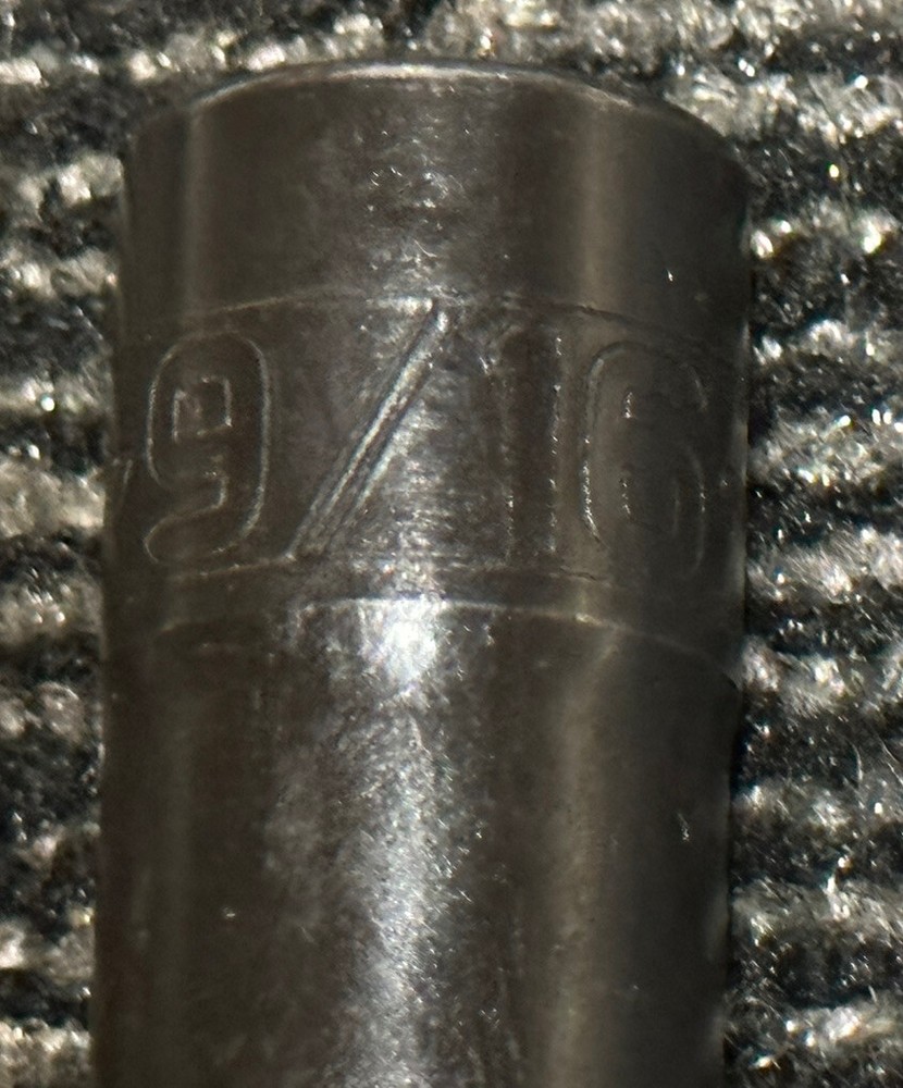 SNAP ON 1/2" Drive 6-Point SAE 9/16" Flank Deep Impact Socket SIM180A BLACK NEW
