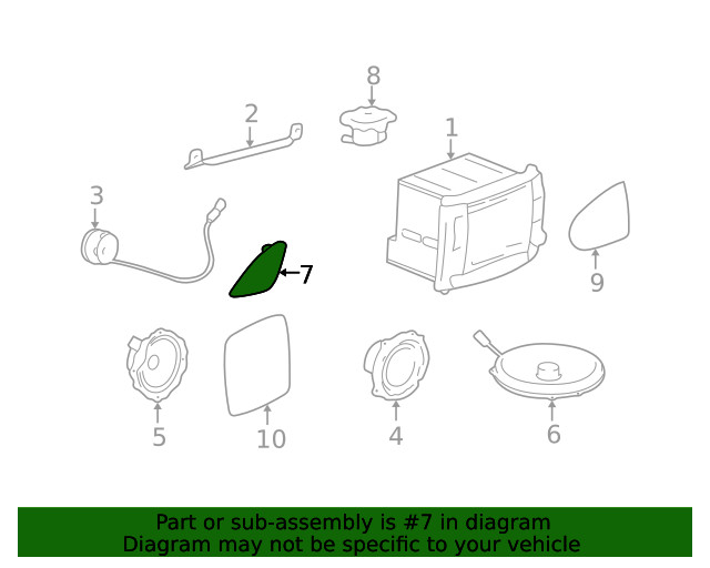 Genuine GM Speaker Grille 88956715