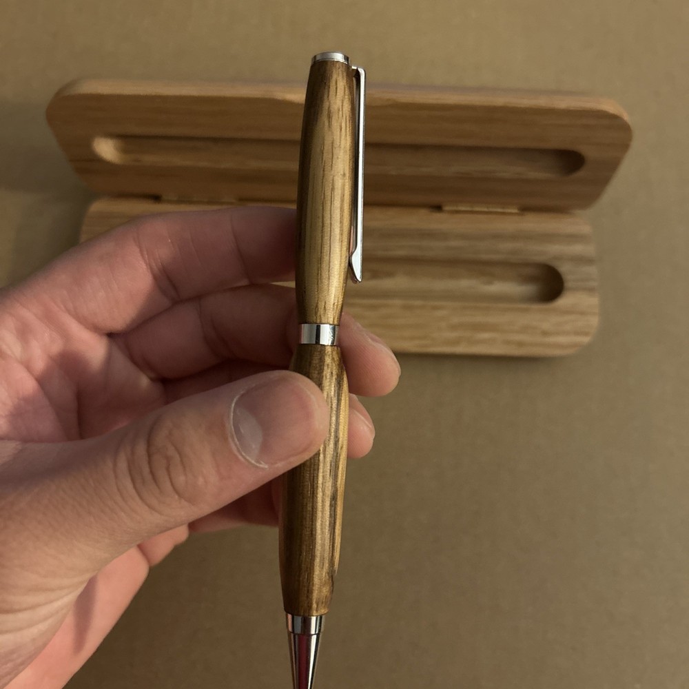 Wood Pen In Display Case