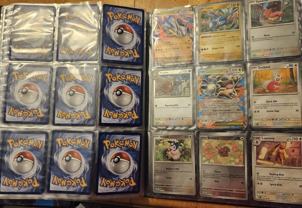 Pokémon Mega Evolution Complete Base 132 Card Set COMPLETED WITH CUSTOM BINDER