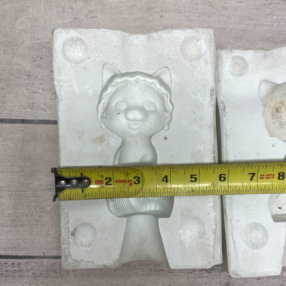 Unbranded Ceramic Casting Mold Cat Figurine #11