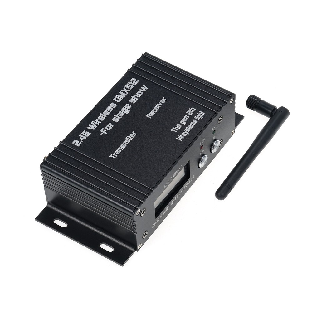 DMX 512 2.4G Wireless Controller Transmitter Receiver LCD Display Power
