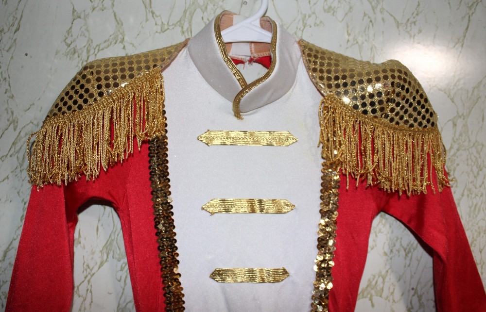 Ballet Nutcracker Dance Costume Soldier Captain Gold