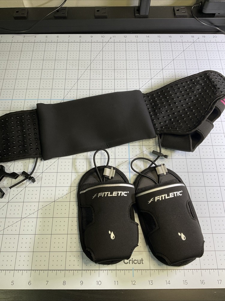 Fitletic Hydration Running Belt With 2 Additional Water Bottle Holders
