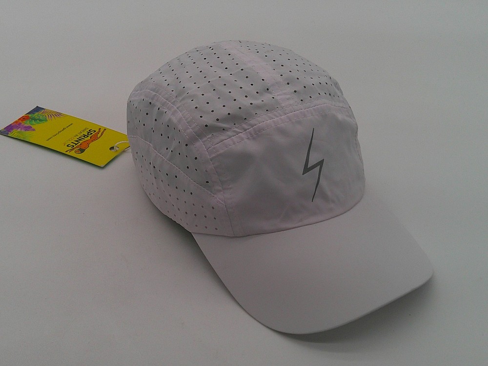 Sprints Hat Cap Strap Back One Size Mens White Hyper G 5 Panel Running Sport