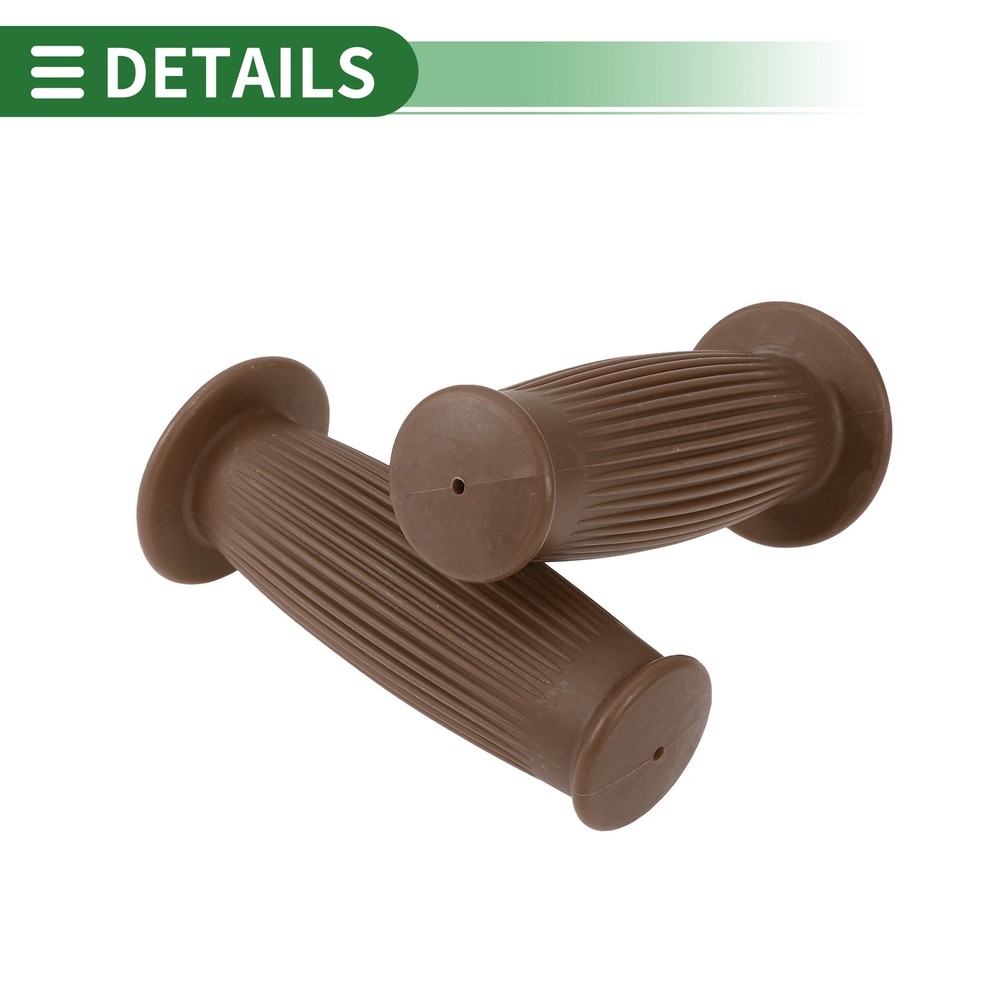1" 25mm Motorcycle Knobs Handlebar Cover TPU Dark Brown