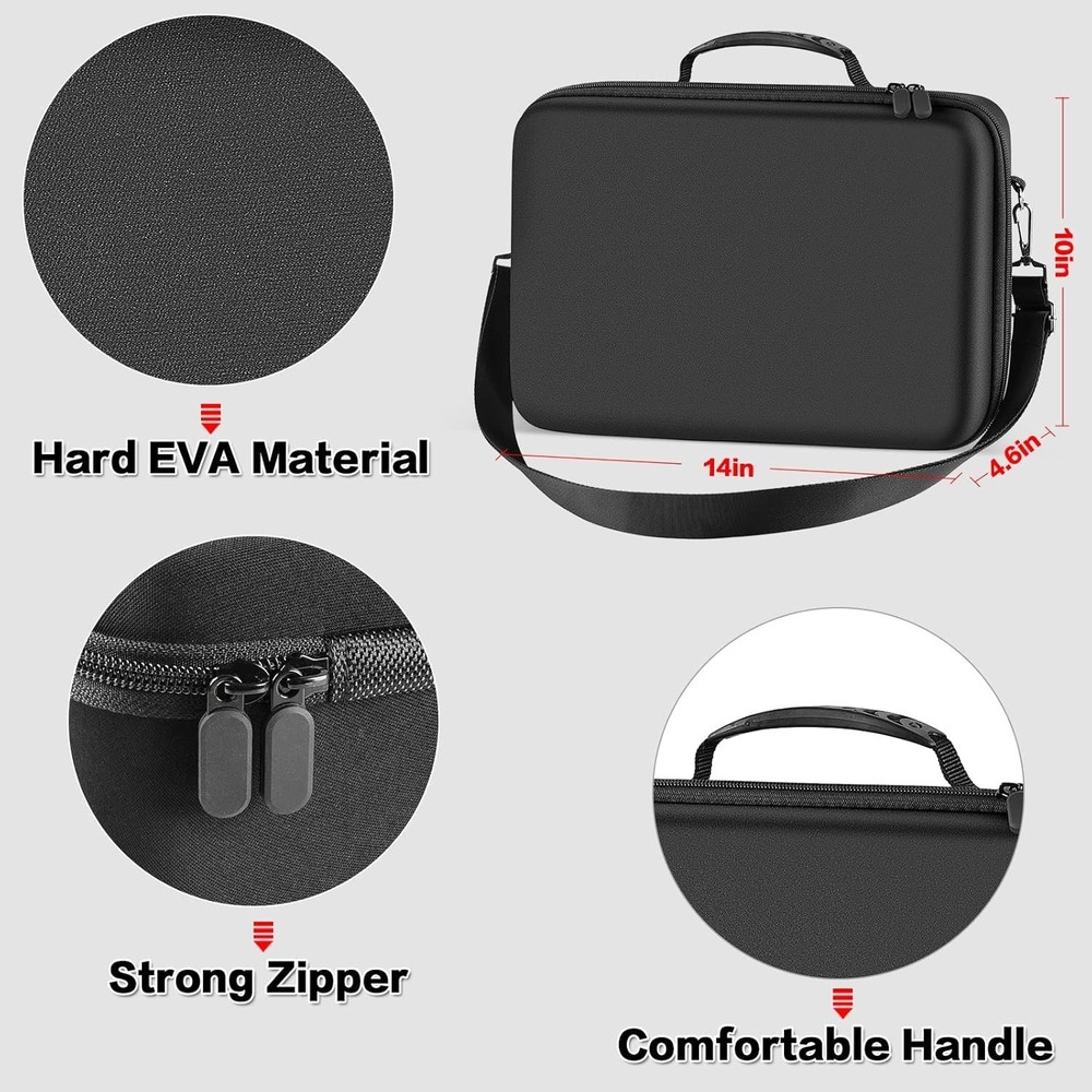 Protective VR Carrying Case for Quest 3/3S/2 - Includes Face Cover & More