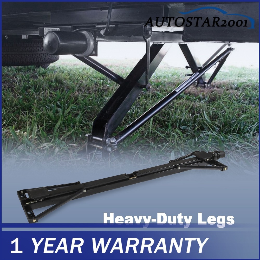 Universal Rear Trailer Stabilizer Jack Stand Stabilizer Jack Kit 298707 Black