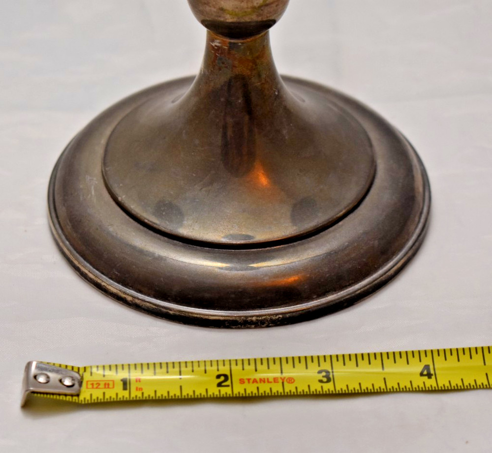 Vintage Gorham Silver Plated Candle Opera Electroplated 9.5 inches tall