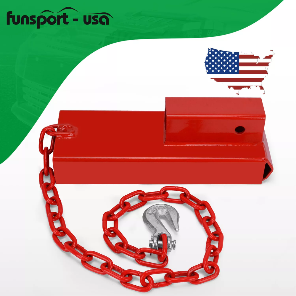 2" Forklift Trailer Hitch Receiver Attachment Pallet Forks Towing Adapter