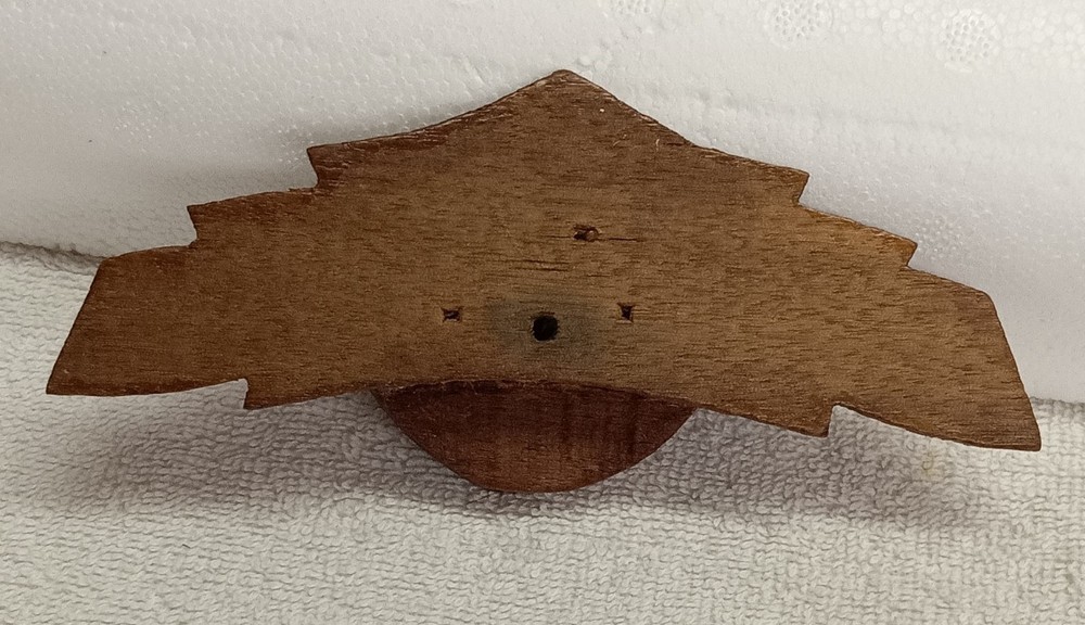 ANTIQUE WALNUT CARVED LEAF PATTERN DRAWER, BIN, DOOR, HANDLE