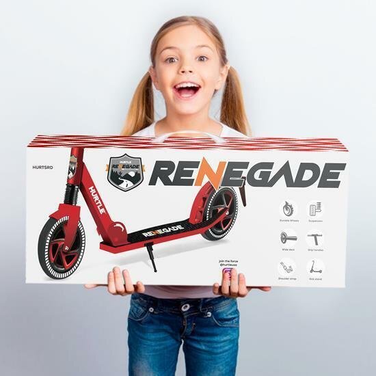 Hurtle HURTSRD Lightweight and Foldable Kick Scooter with High Impact Wheels
