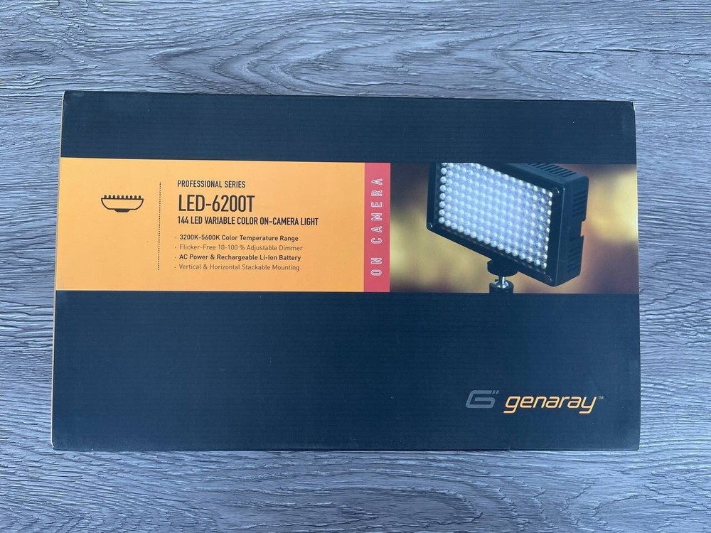 Genaray LED-6200T 144 LED Variable-Color On-Camera Light