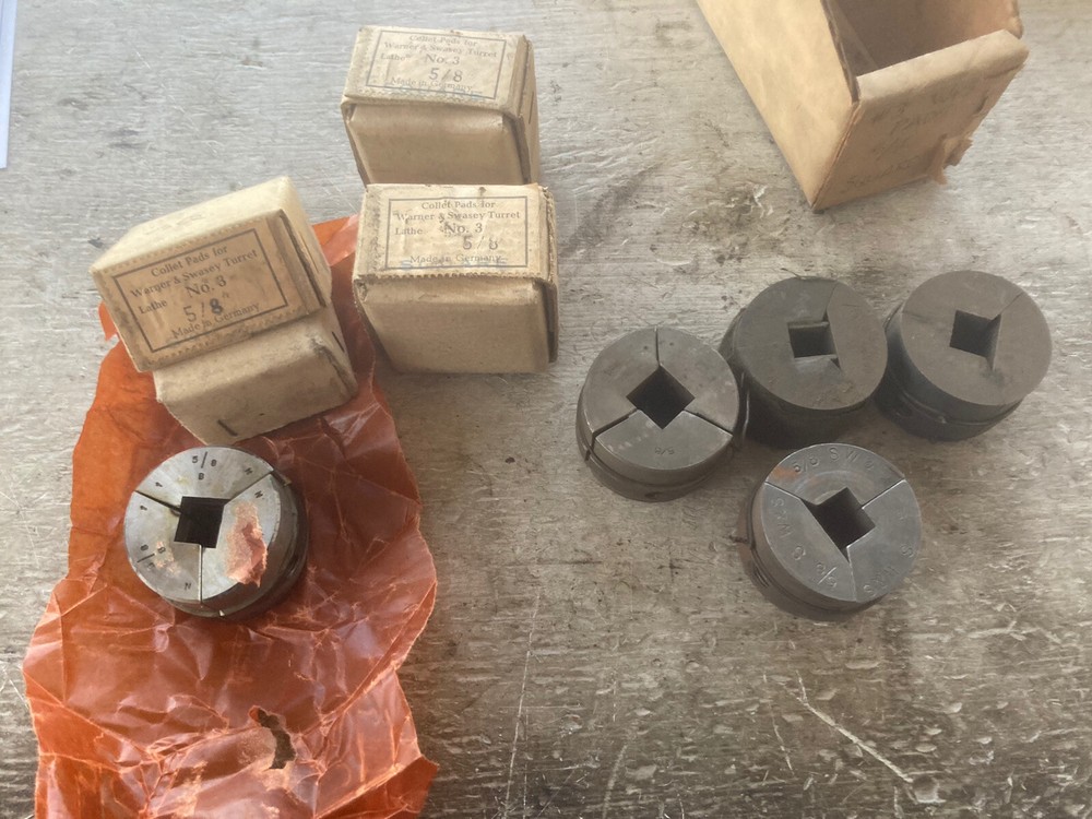 WARNER & SWASEY #3 COLLET PADS SQUARE 5/8"