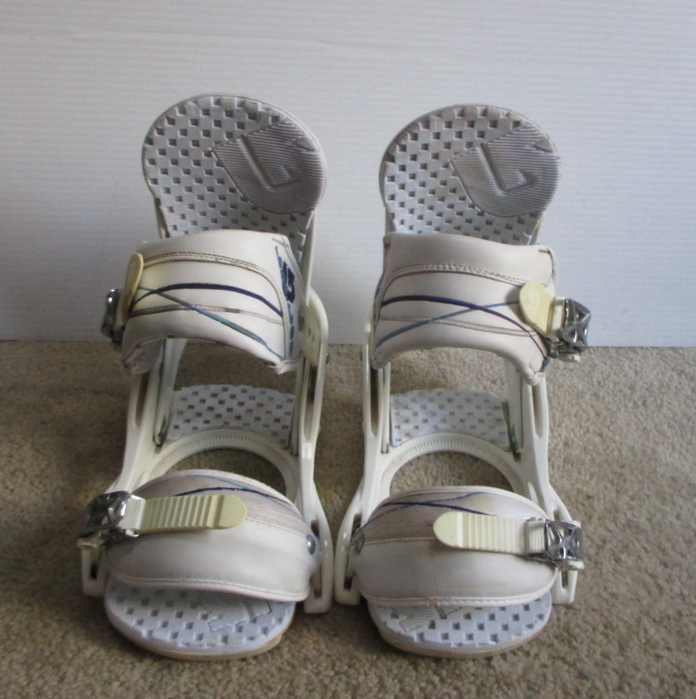Burton Citizen Women's White Snowboard Bindings Size Medium