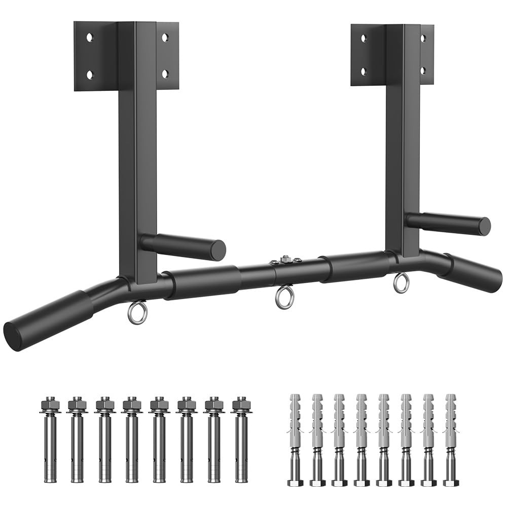 Wall Mount Pull Up Bar, Joist Mount Pull Up Bar, Beam and Rafter Mounted Chin...