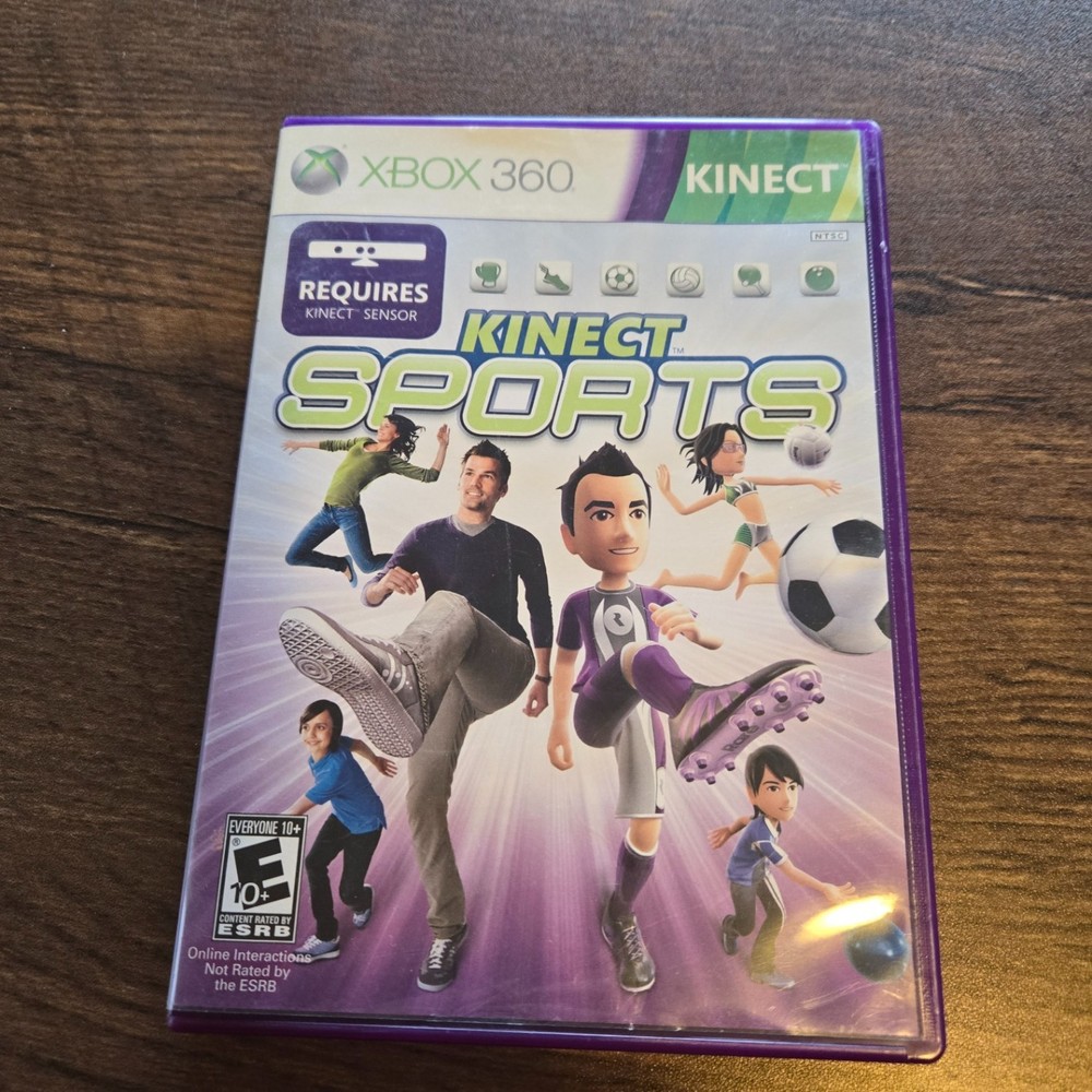 Official Microsoft Xbox 360 Kinect Motion Sensor Bar Includes Kinect Sports