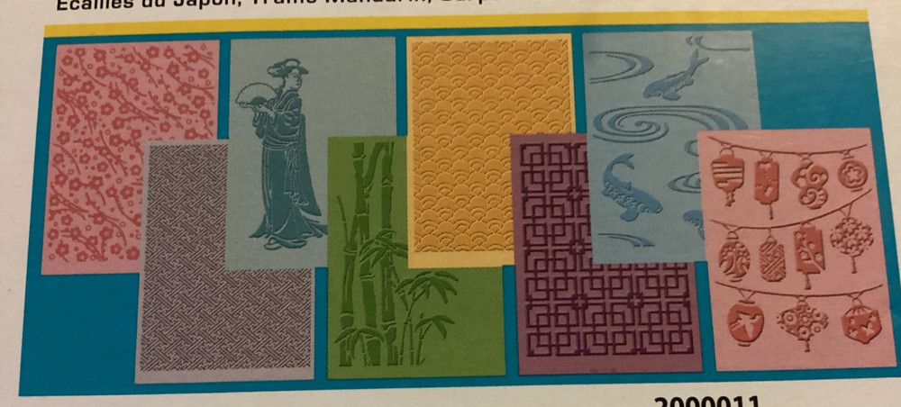 Cuttlebug Asian Bundle Embossing Folders 8pk
