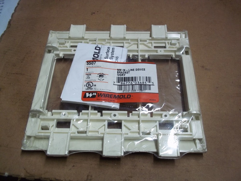 WIREMOLD OUTLET MN INLINE DEVICE BRAKET 5507 IVORY