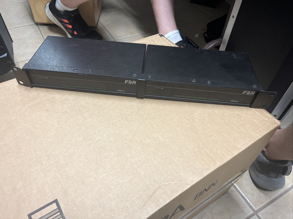 FSR Computer Distribution Amplifier - 4 Output & 6 Output mounted together