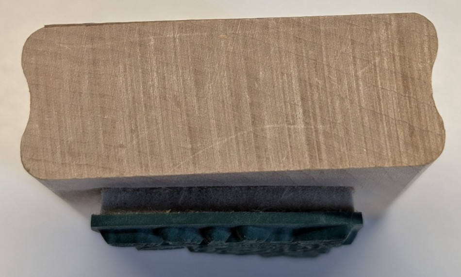 Wood/Rubber Stamp Rose with Leaves Corner Boarder