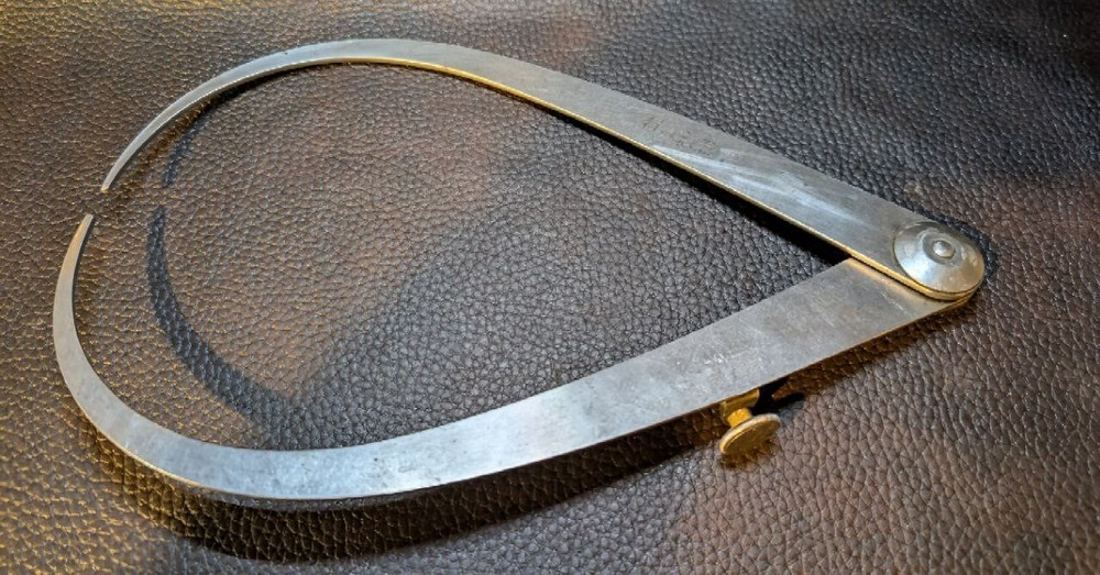 Vintage Starrett Hermaphadite Caliper 13"