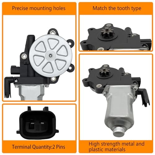 2 pins Front Right Side Power Window Motor Compatible with GMC