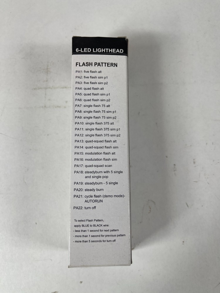 Code 3 XT6 (XTP6WW) White/White 6-LED Surface Mount Flash Warning Light