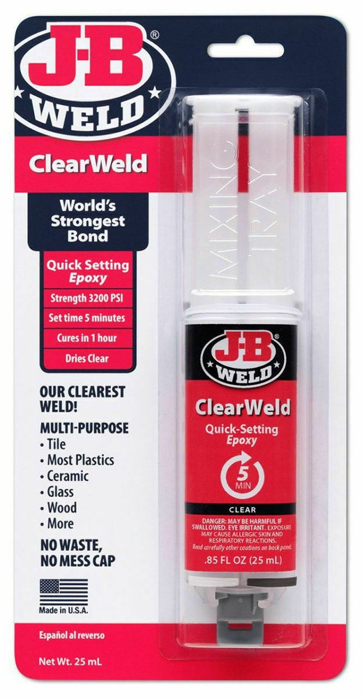 J-B Weld 50112 ClearWeld Quick Setting Epoxy