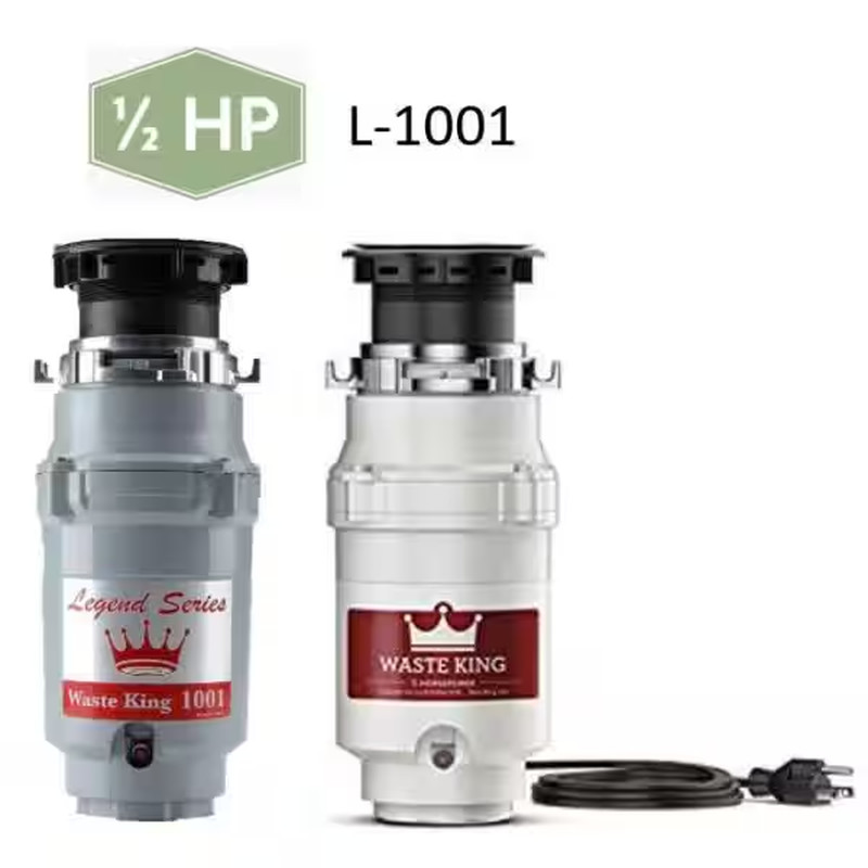 Legend Series 1/2 HP Continuous Feed Garbage Disposal