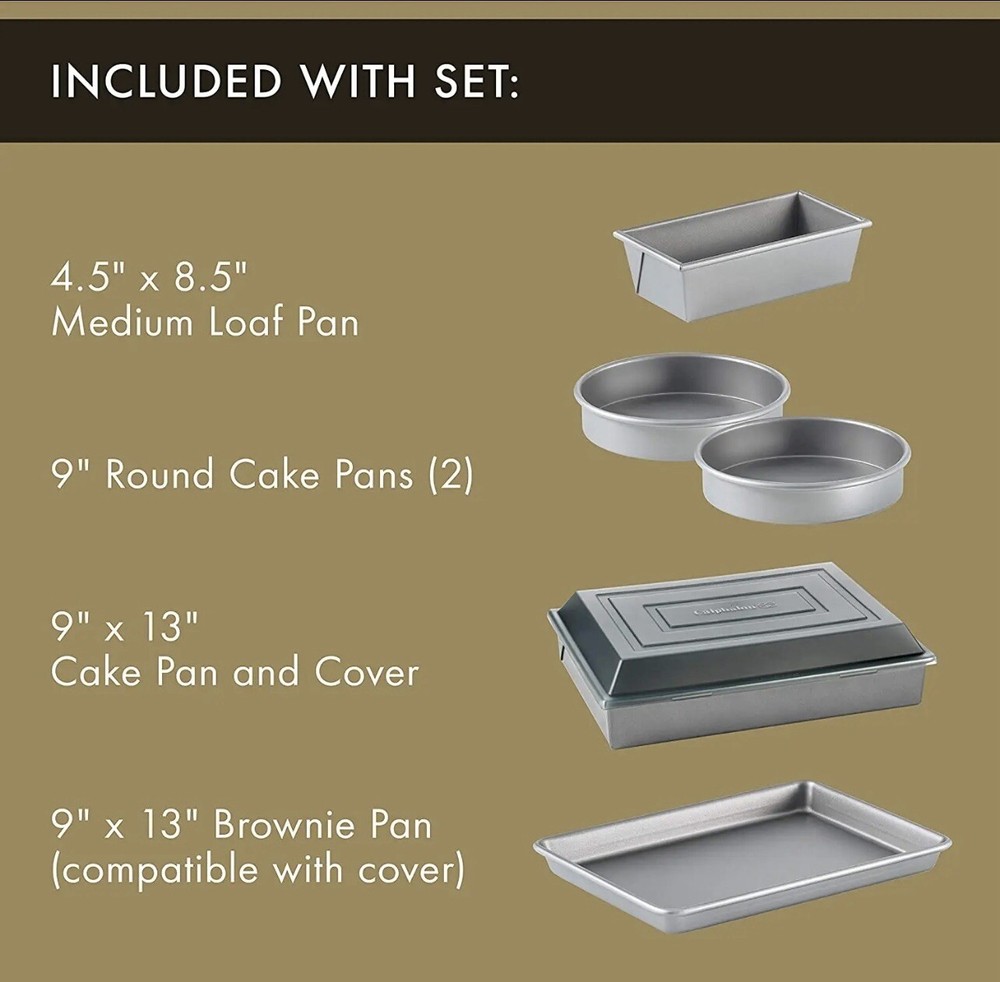 Calphalon Bakeware Set 10 Piece NonStick Includes Baking & Cookie Sheets Perfect