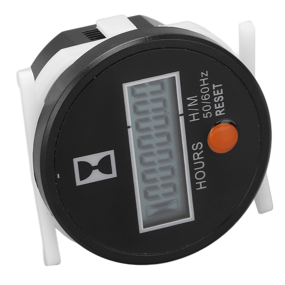 Hot Digital Hour Meter Mechanical Hourmeter Wide Range With Reset Button 24‑240V