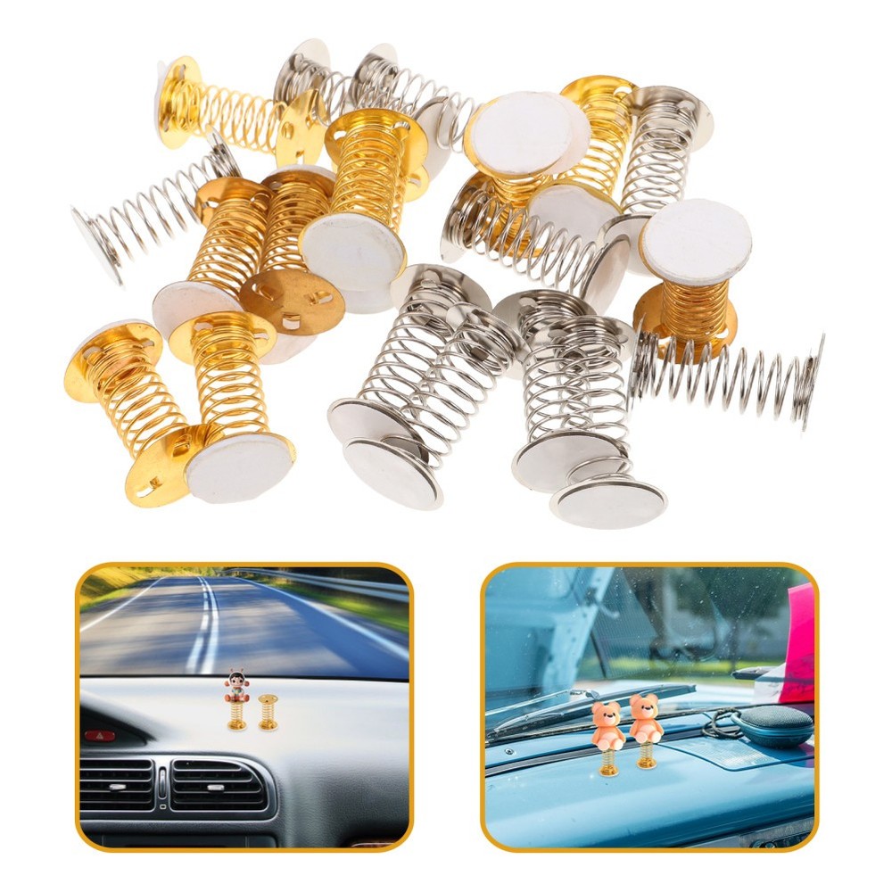 20 Pcs Spring Accessory Shaking Head Figure Base Dancing Toy for Craft