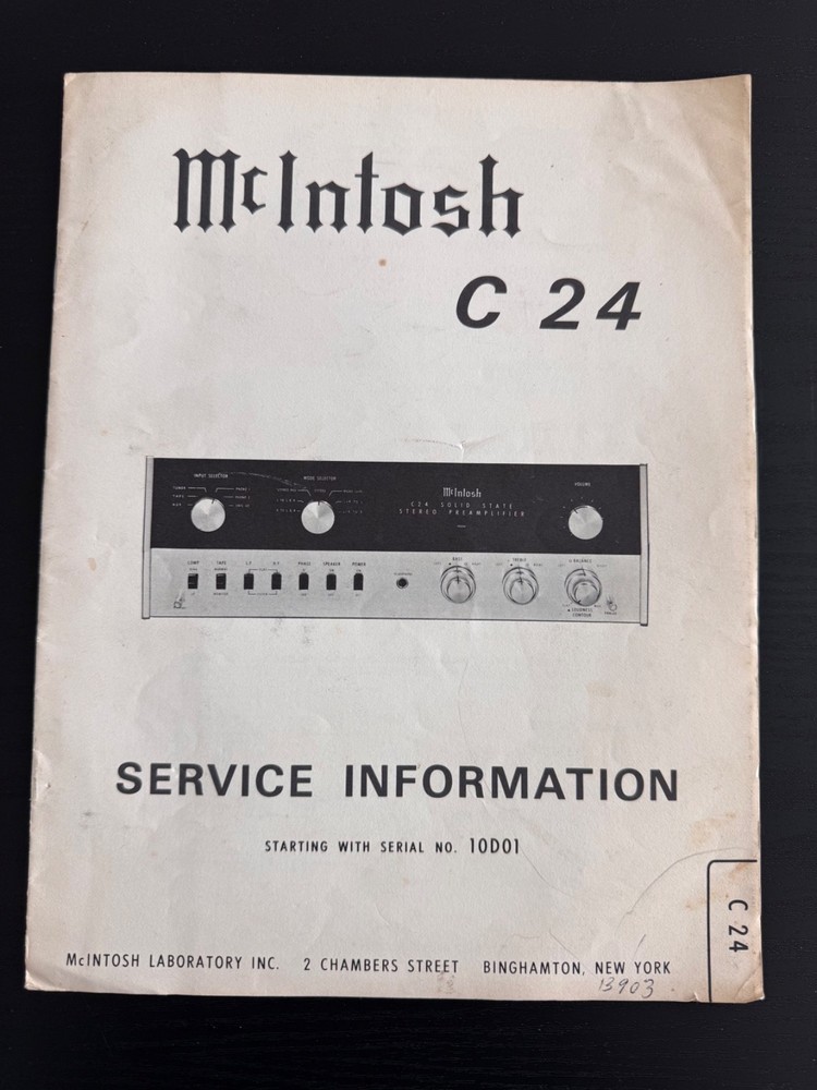 MCINTOSH 15 VARIOUS RECEIVERS MANUALS