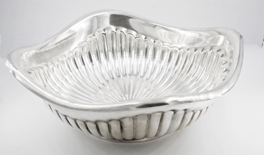 Antique Gorham Sterling Silver Fruit Bowl Pattern 2690 Round Square 8 Inch