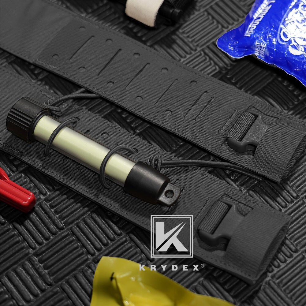 KRYDEX Micro Fight Shoulder Fat Strap & Back Strap Laser-cut Molle Strap Black