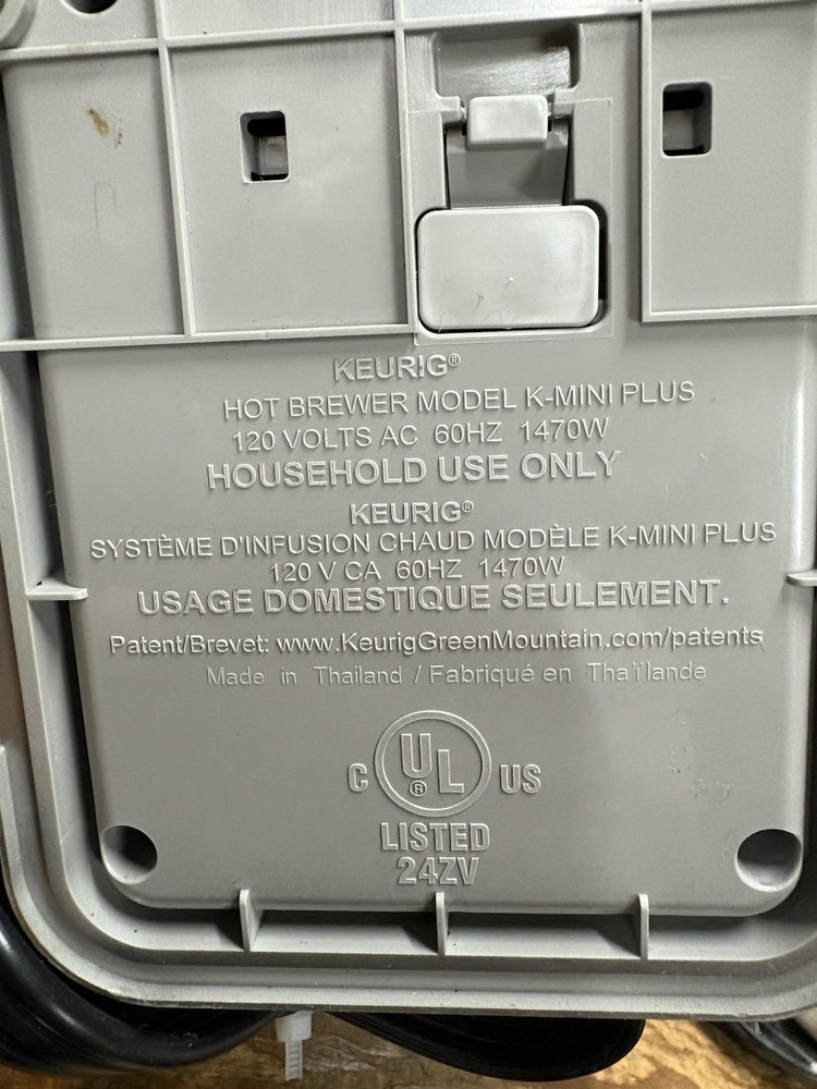Keurig Hot Brewer Model K-Mini Plus Drip Tray Replacement Part Gray