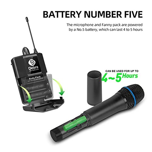 Audio AU200 Pro UHF 2 Channel Wireless Microphone System with 2 Handheld