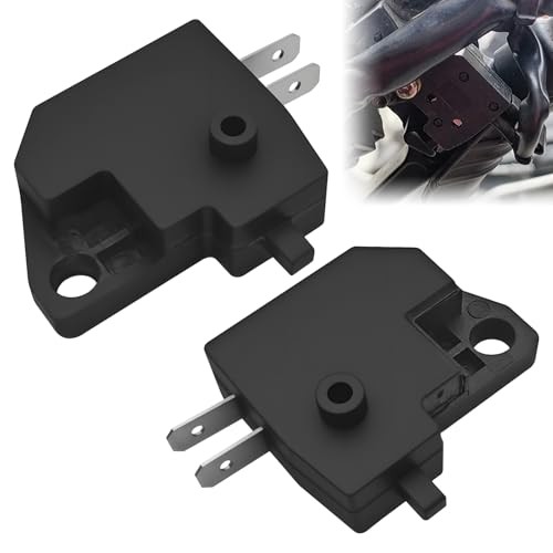 2PCS Motorcycle Brake Light Switch, Brake Light Stop Switch, Left Right Front