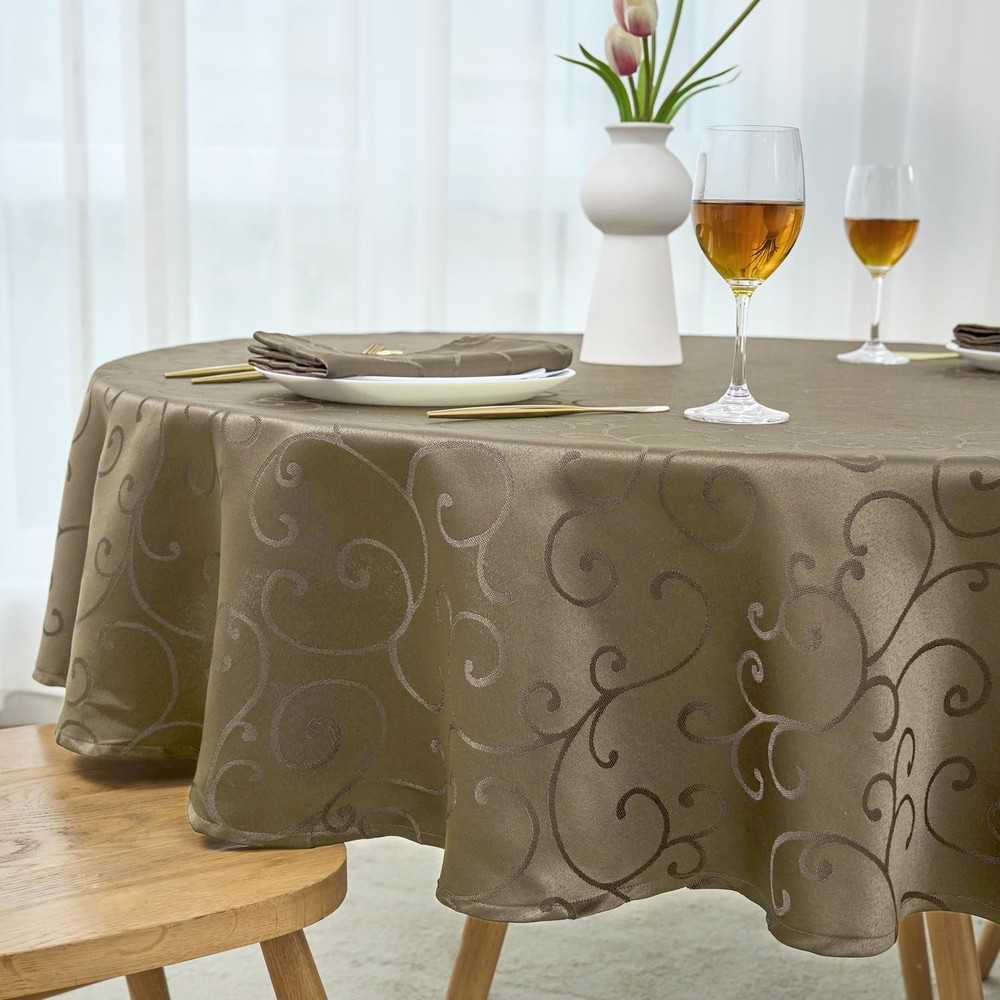 Marina Decoration Jacquard Waterproof Thick Elegant Luxury Premium Solid Damask
