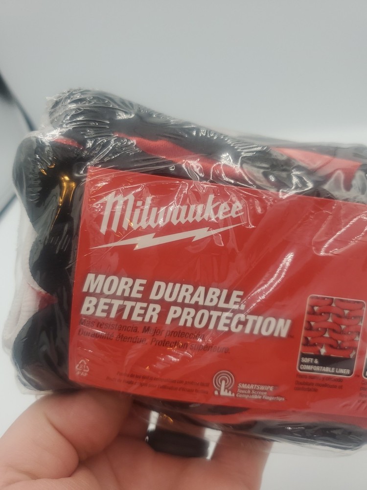 Milwaukee 4-PACK Large Nitrile Level 1 Cut Resistant Dipped Work Gloves