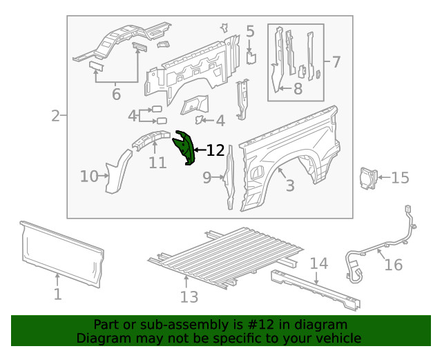 Genuine GM Wheelhouse Panel 84675333