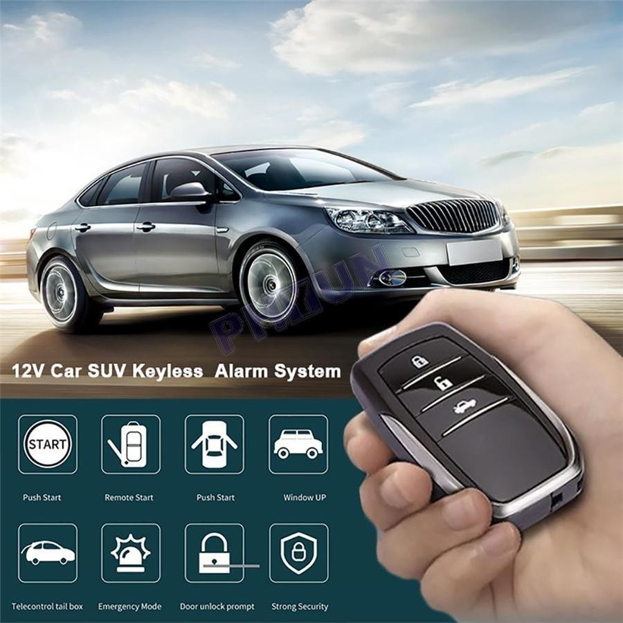 Car One-button Start System Keyless Entry Engine Start Alarm System Universal