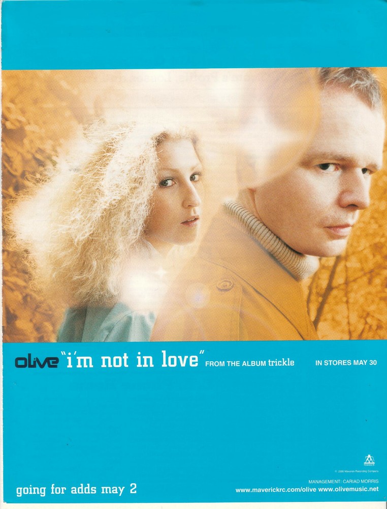 Olive 2000 Ad- I'm Not In Love   Advertisement