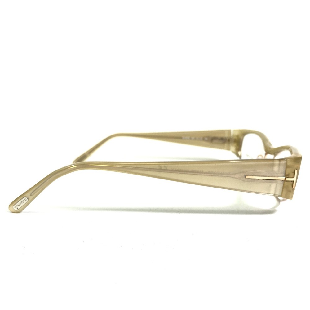 Tom Ford Eyeglasses Frames TF5076 467 Clear Gold Rectangular Full Rim 51-16-135