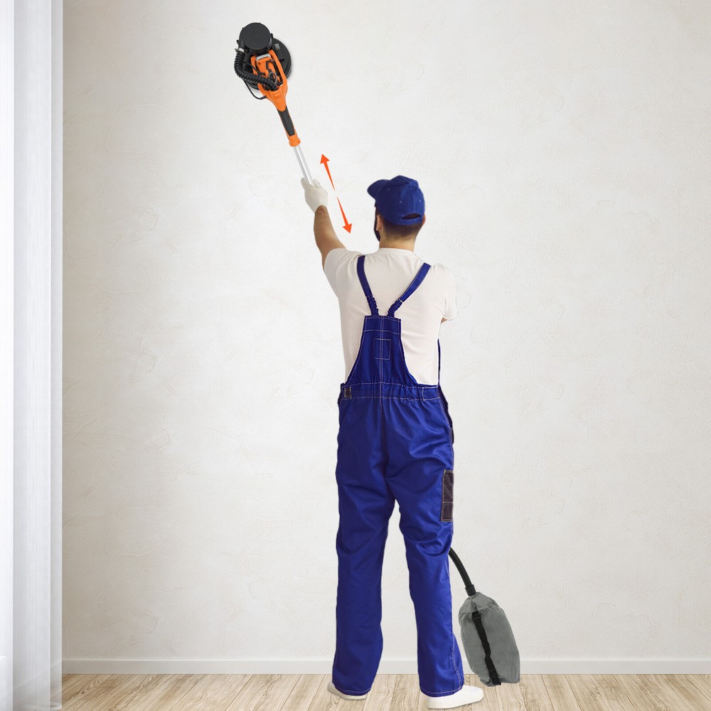 Electric Ceiling Wall Sander Variable Speed Dustless Drywall Sanding Machine